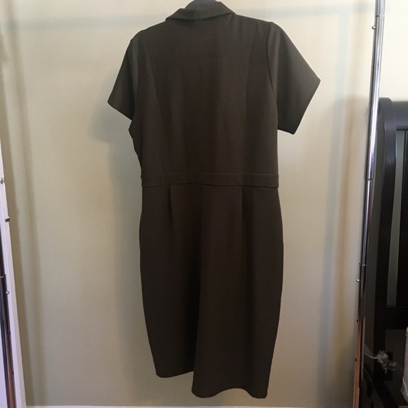 Sophisticated Situation Sheath Dress in Olive - Picture 5 of 6